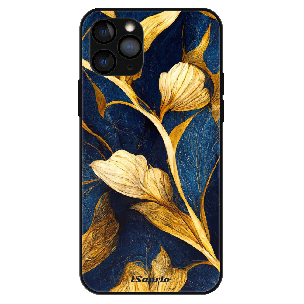 Lesklé puzdro Exclusive iSaprio - Gold Leaves - iPhone 11 Pro