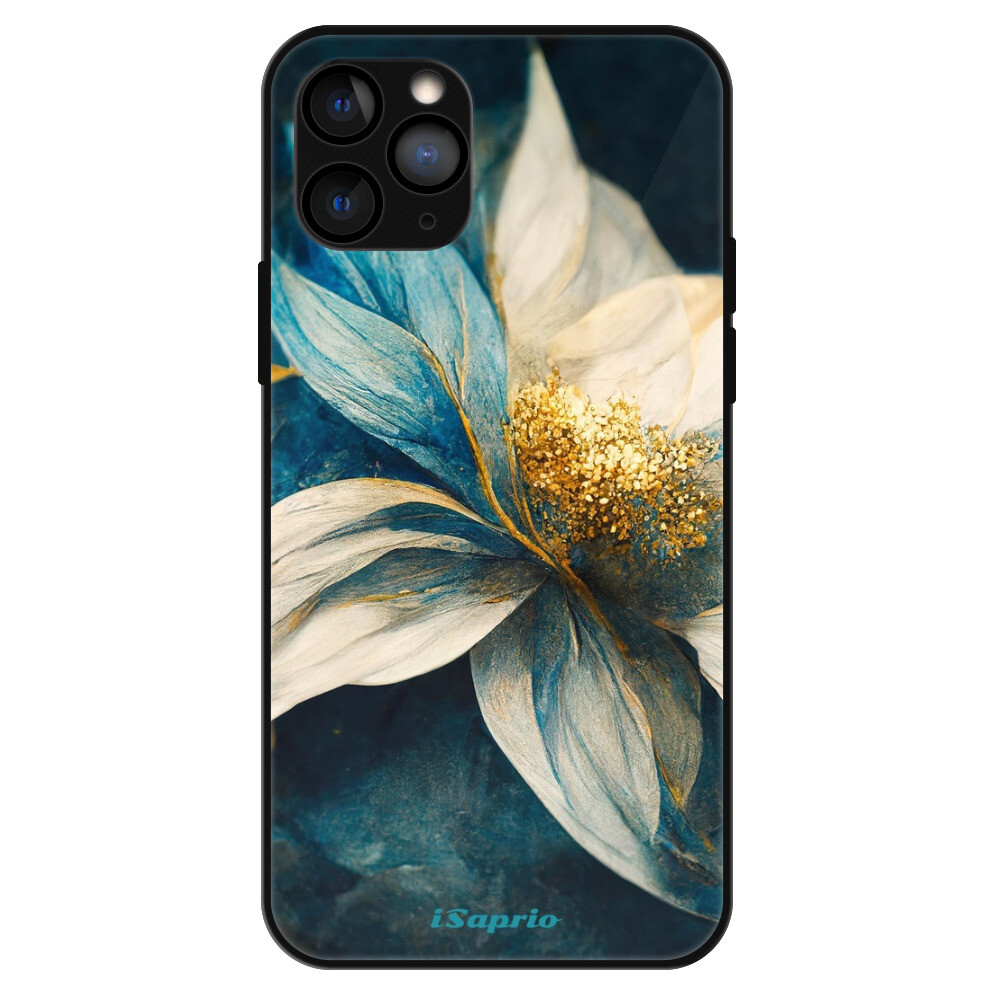 Lesklé puzdro Exclusive iSaprio - Blue Petals - iPhone 11 Pro