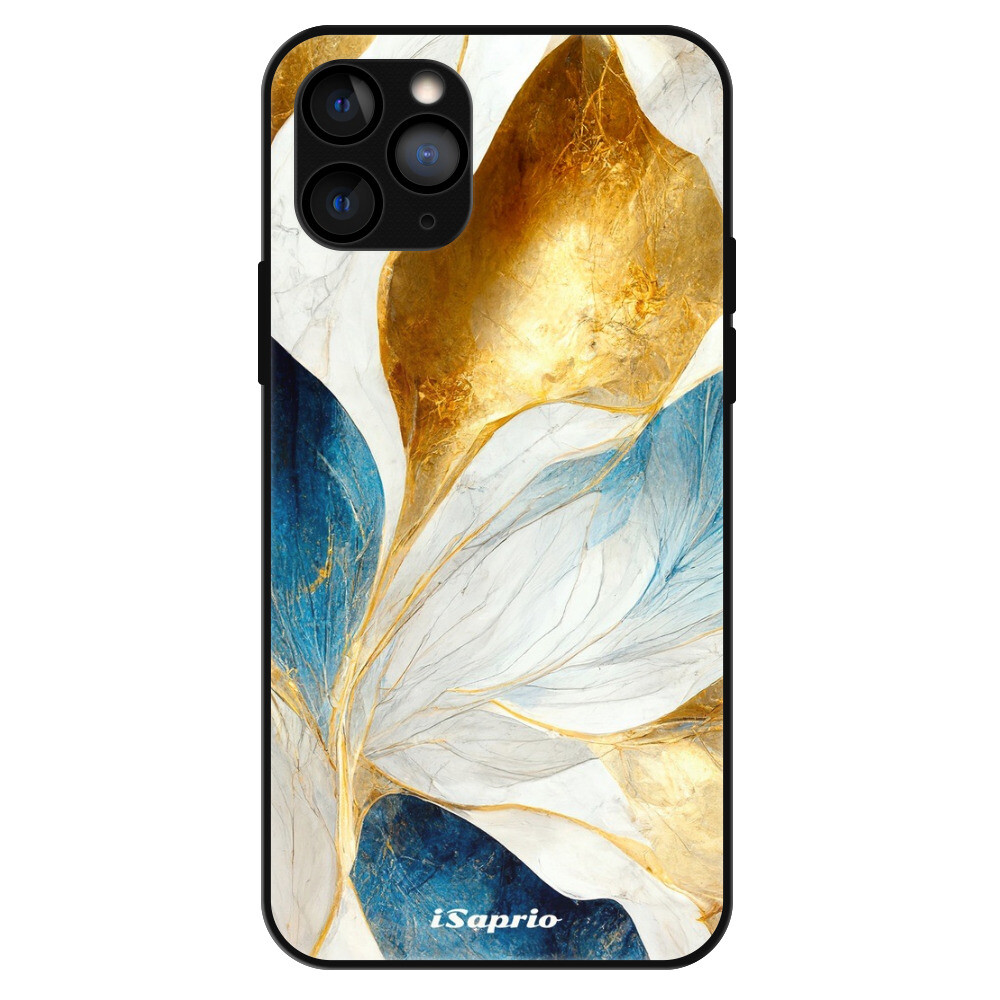 Lesklé puzdro Exclusive iSaprio - Blue Leaves - iPhone 11 Pro