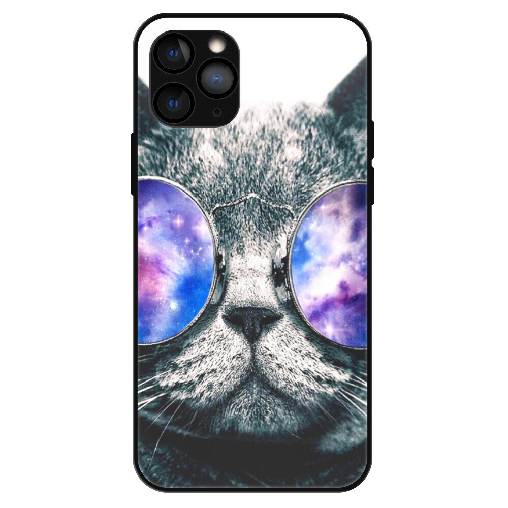 Lesklé puzdro Exclusive iSaprio - Galaxy Cat - iPhone 11 Pro