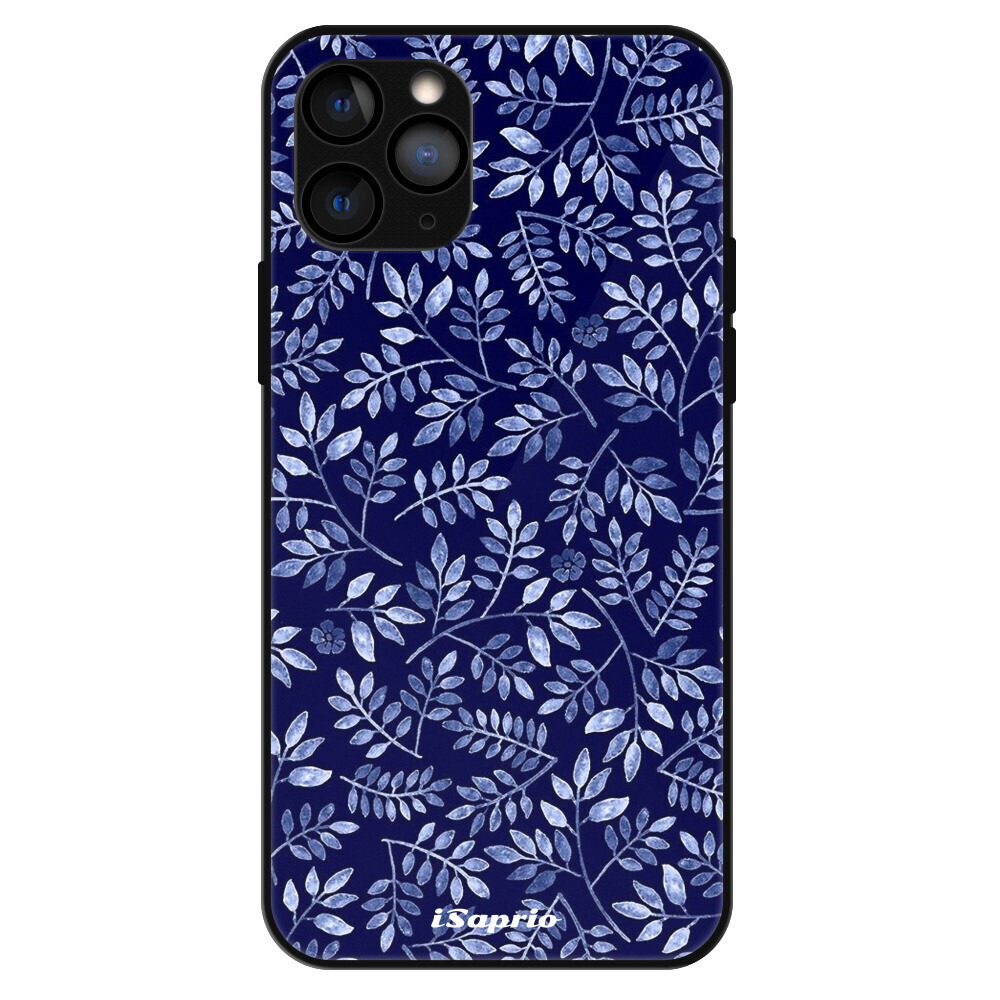 Lesklé puzdro Exclusive iSaprio - Blue Leaves 05 - iPhone 11 Pro