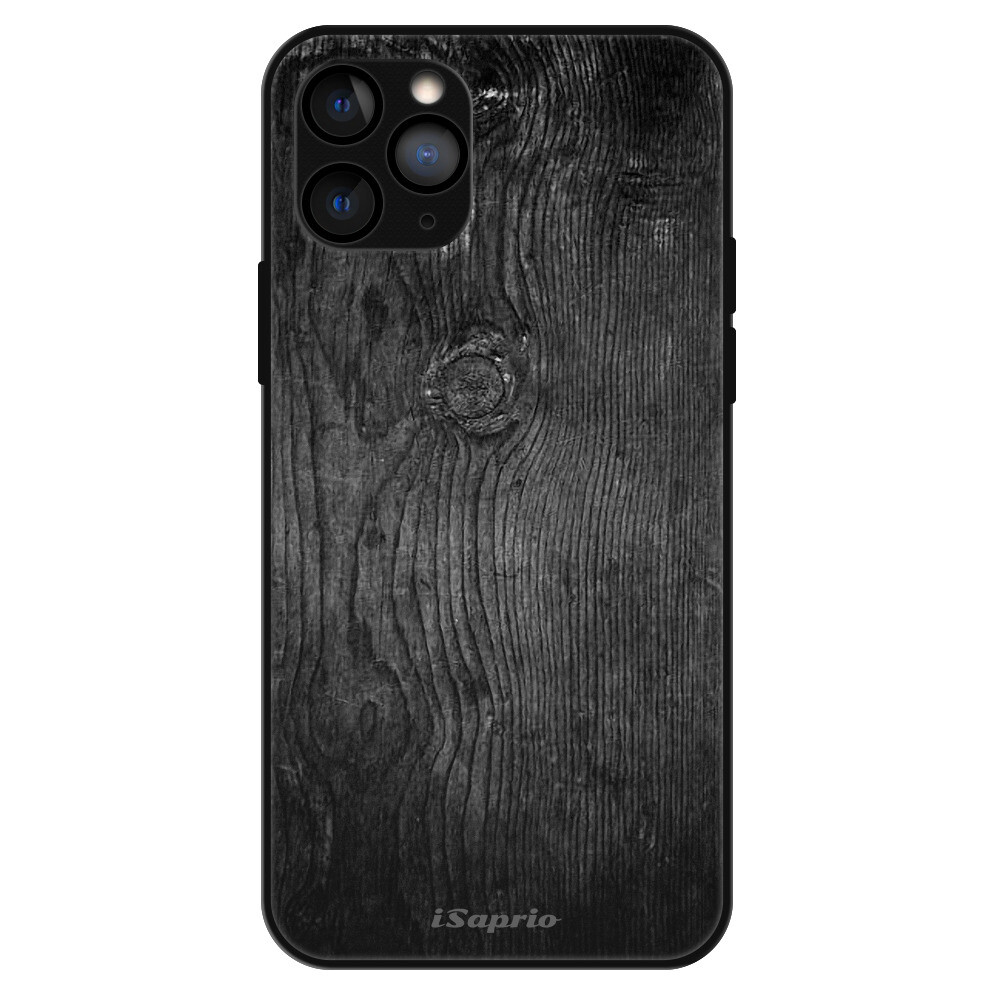 Lesklé puzdro Exclusive iSaprio - Black Wood 13 - iPhone 11 Pro