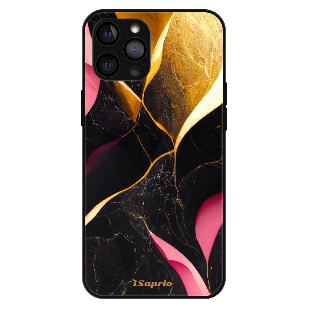 Lesklé puzdro Exclusive iSaprio - Gold Pink Marble - iPhone 12 Pro