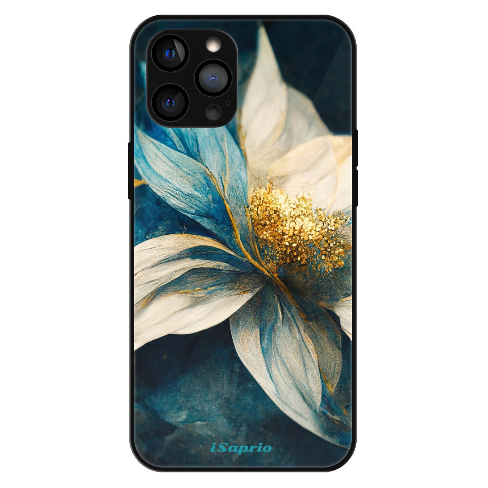 Lesklé puzdro Exclusive iSaprio - Blue Petals - iPhone 12 Pro