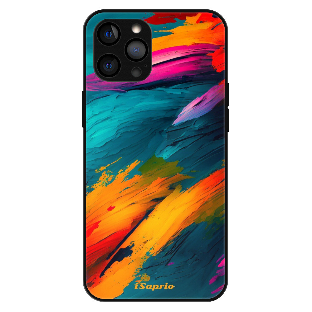 Lesklé puzdro Exclusive iSaprio - Blue Paint - iPhone 12 Pro