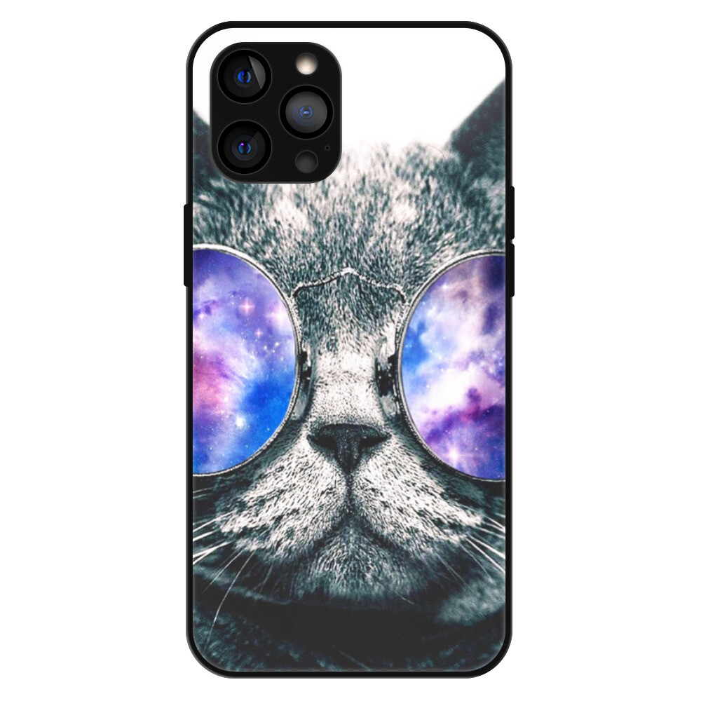 Lesklé puzdro Exclusive iSaprio - Galaxy Cat - iPhone 12 Pro