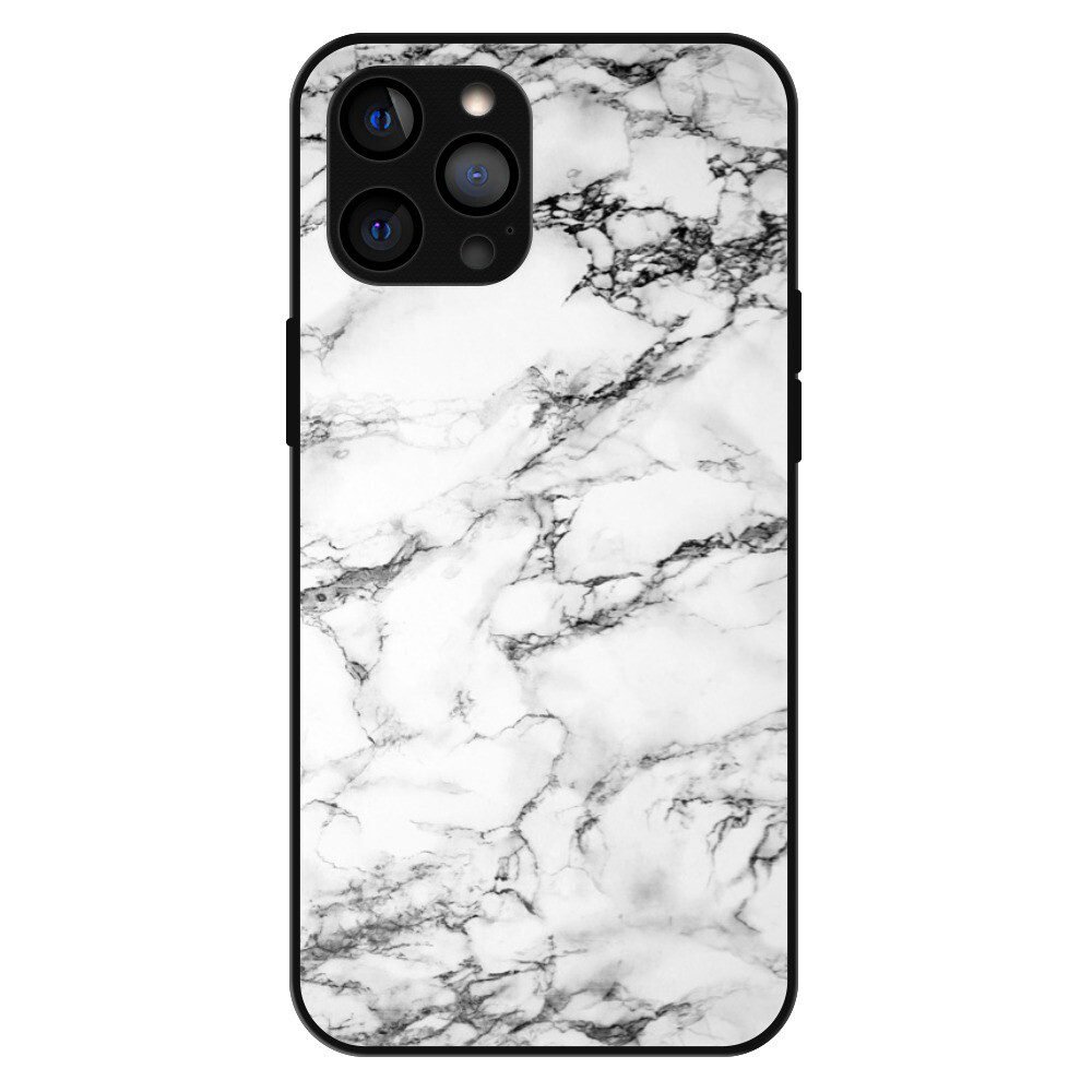Lesklé puzdro Exclusive iSaprio - White Marble 01 - iPhone 12 Pro