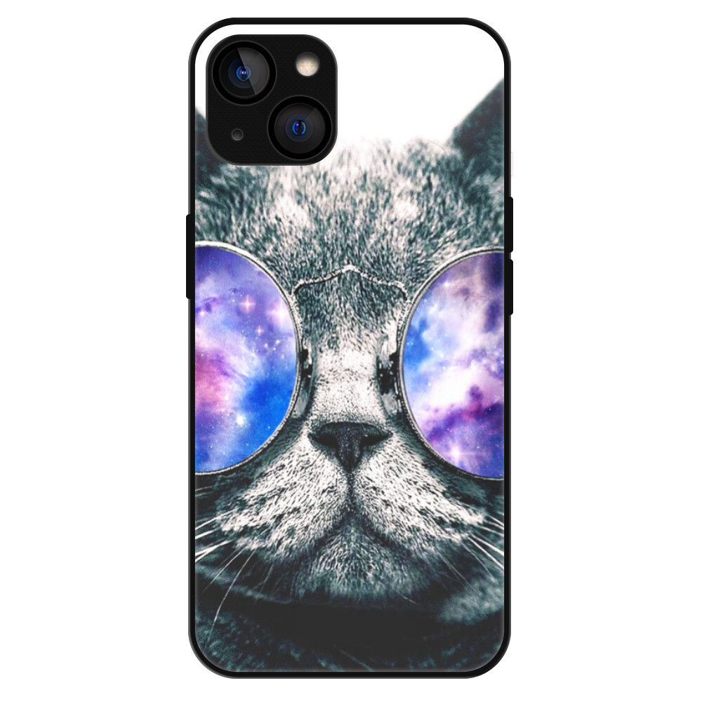 Lesklé puzdro Exclusive iSaprio - Galaxy Cat - iPhone 13