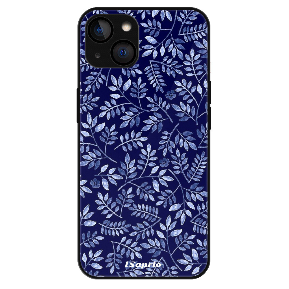 Lesklé puzdro Exclusive iSaprio - Blue Leaves 05 - iPhone 13