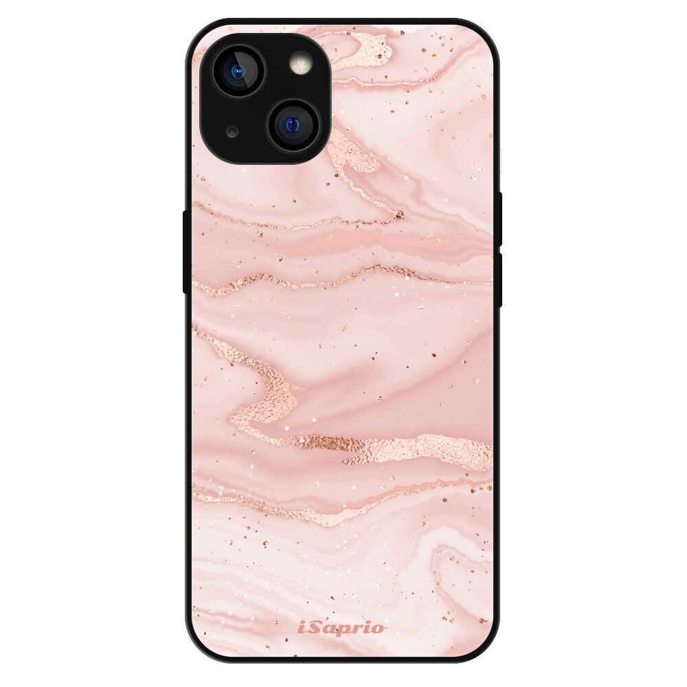 Lesklé puzdro Exclusive iSaprio - RoseGold Marble 10 - iPhone 14