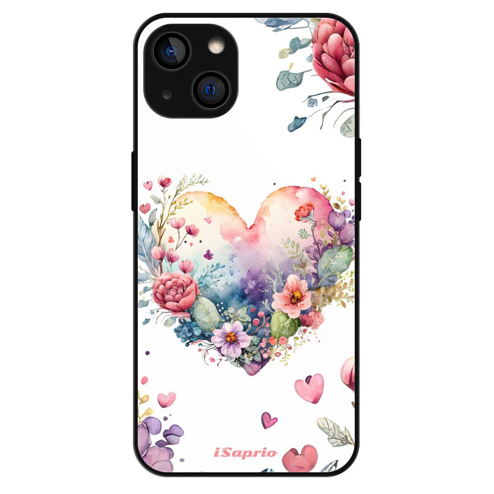 Lesklé puzdro Exclusive iSaprio - Floral Heart - iPhone 14