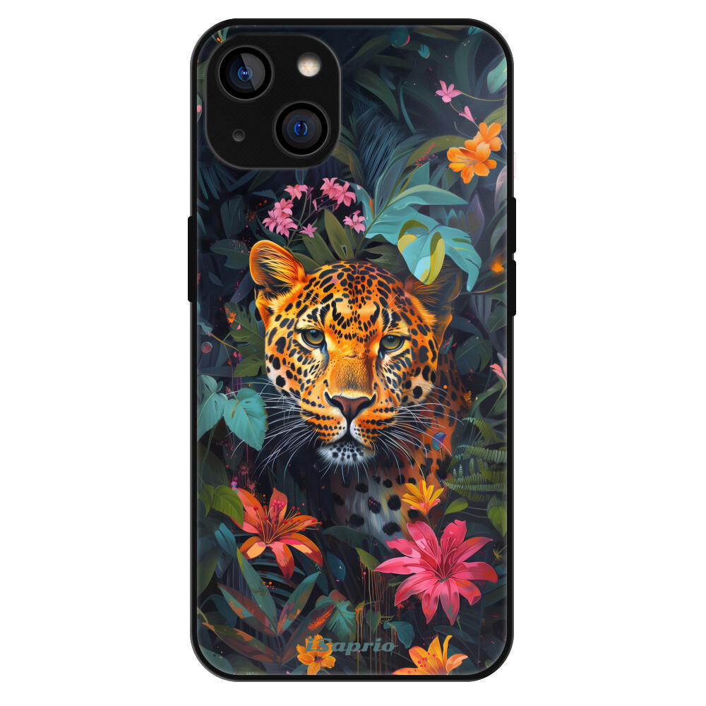 Lesklé puzdro Exclusive iSaprio - Flower Jaguar - iPhone 14