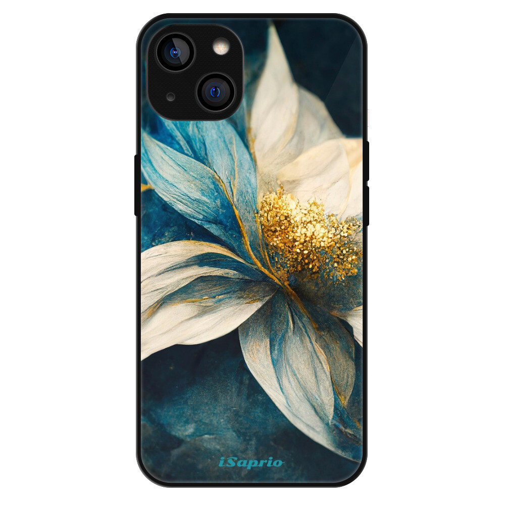 Lesklé puzdro Exclusive iSaprio - Blue Petals - iPhone 14