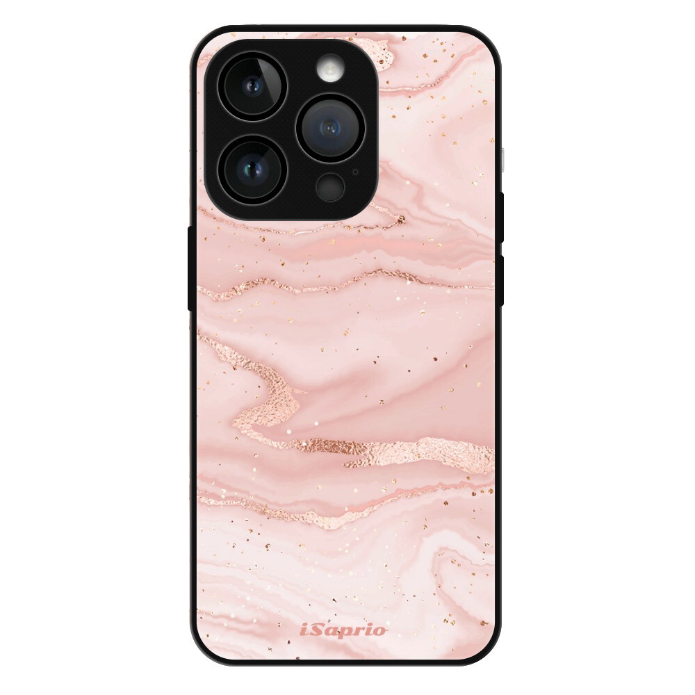 Lesklé puzdro Exclusive iSaprio - RoseGold Marble 10 - iPhone 15 Pro