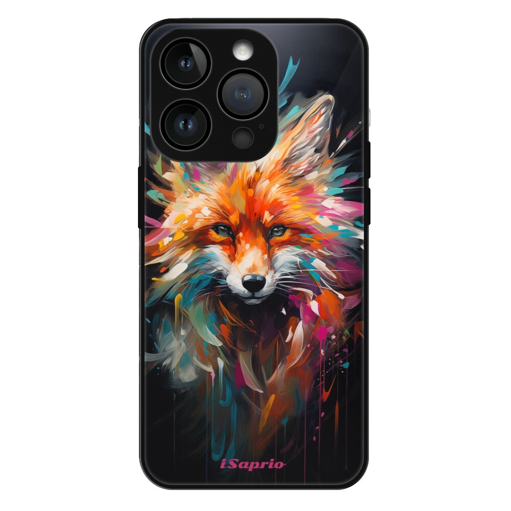 Lesklé puzdro Exclusive iSaprio - Neon Fox - iPhone 15 Pro