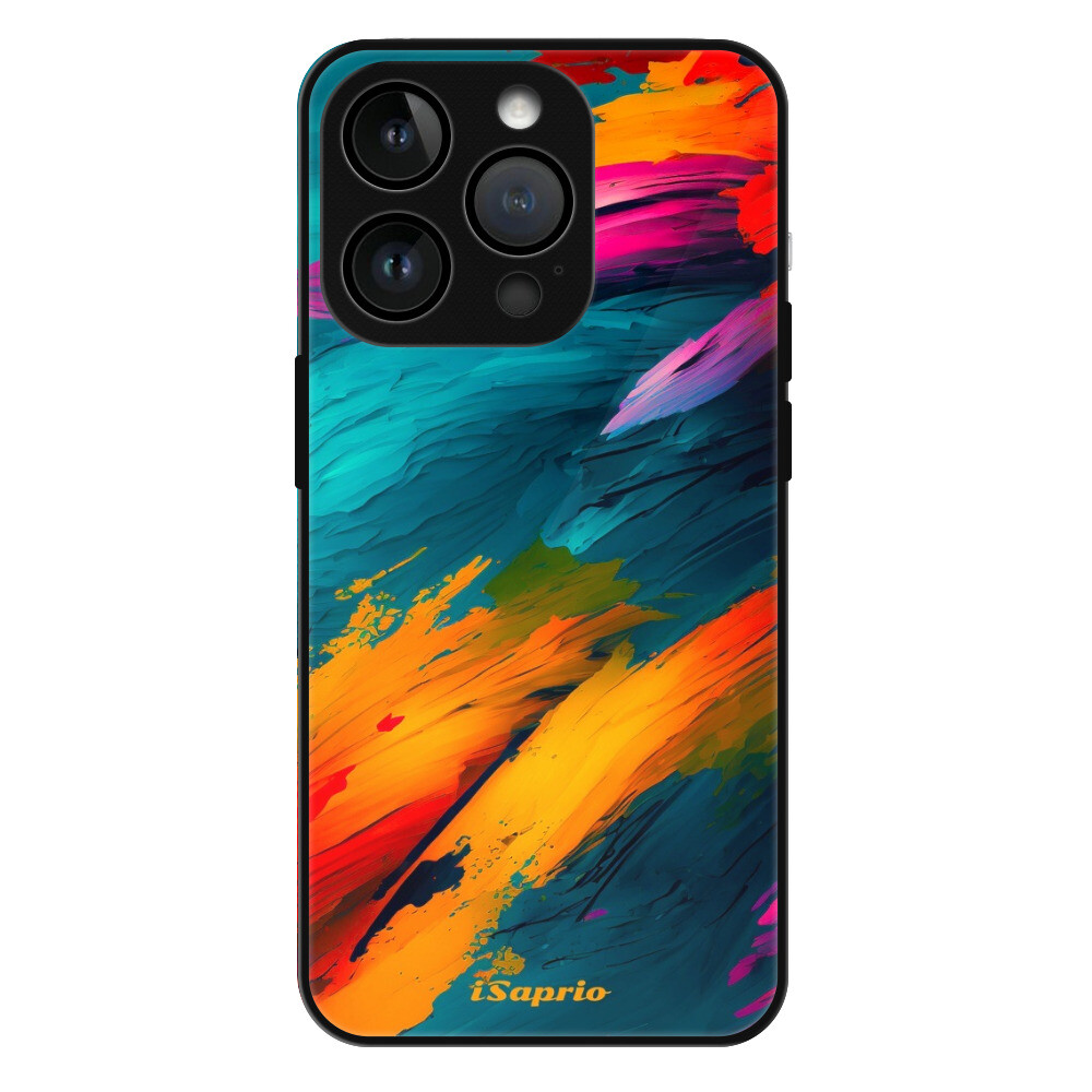 Lesklé puzdro Exclusive iSaprio - Blue Paint - iPhone 15 Pro