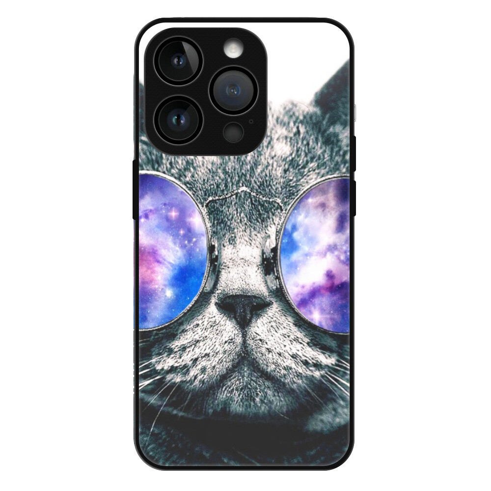 Lesklé puzdro Exclusive iSaprio - Galaxy Cat - iPhone 15 Pro