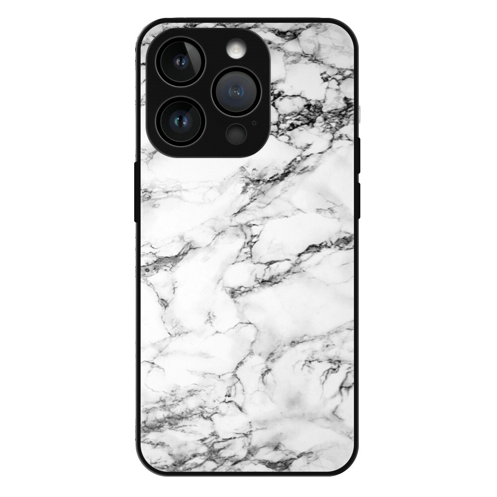 Lesklé puzdro Exclusive iSaprio - White Marble 01 - iPhone 15 Pro