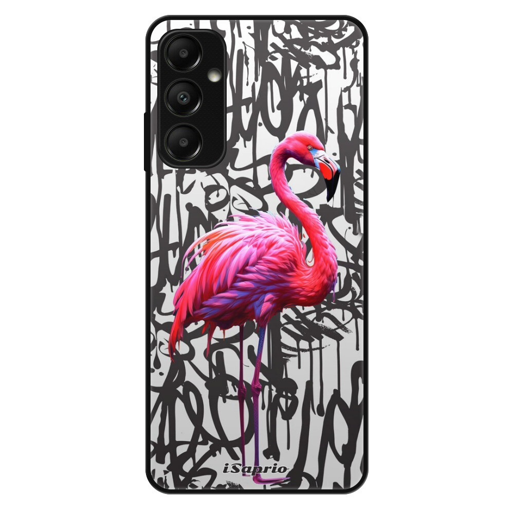 Lesklé puzdro Exclusive iSaprio - Flamingo Graffiti - Samsung Galaxy A05s