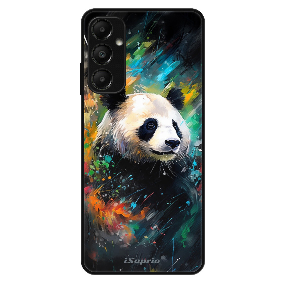 Lesklé puzdro Exclusive iSaprio - Abstract Panda - Samsung Galaxy A05s