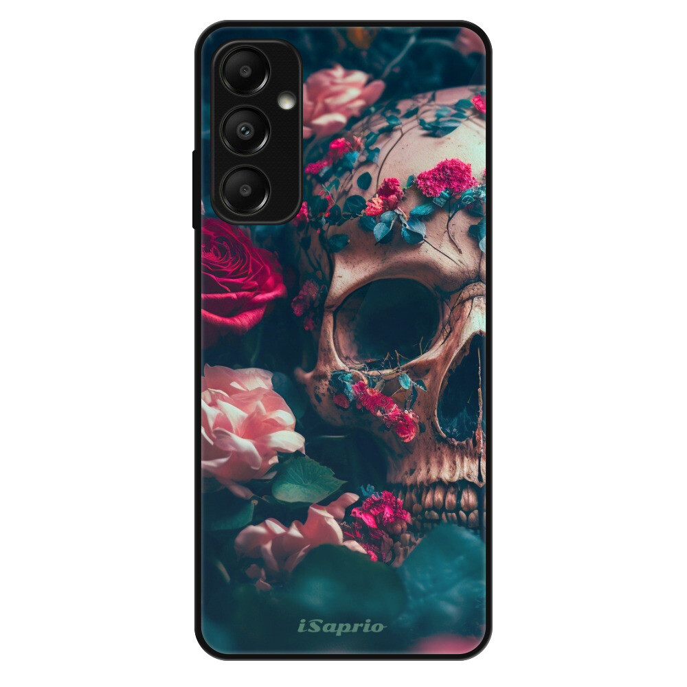 Lesklé puzdro Exclusive iSaprio - Skull in Roses - Samsung Galaxy A05s
