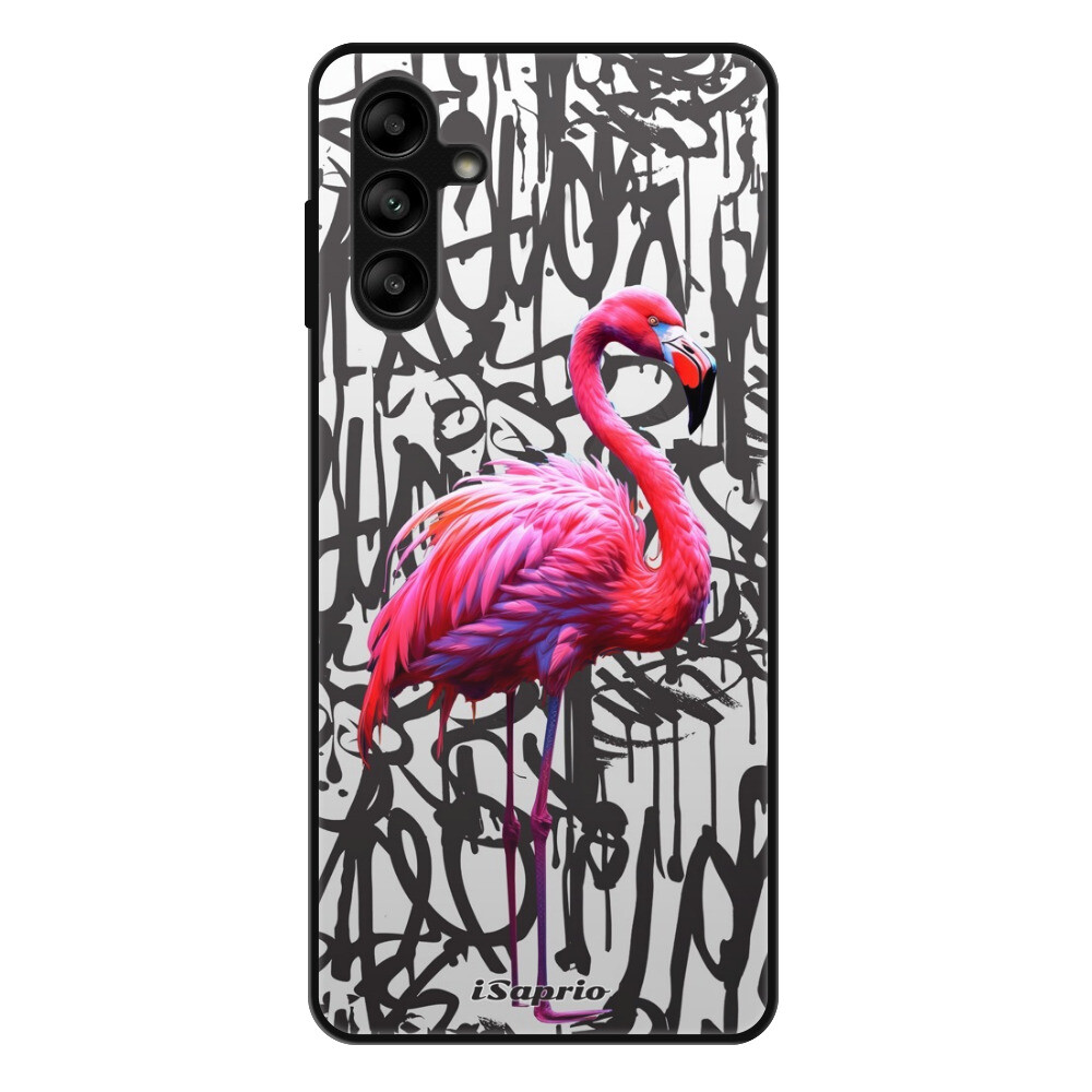 Lesklé puzdro Exclusive iSaprio - Flamingo Graffiti - Samsung Galaxy A13 5G / A04s