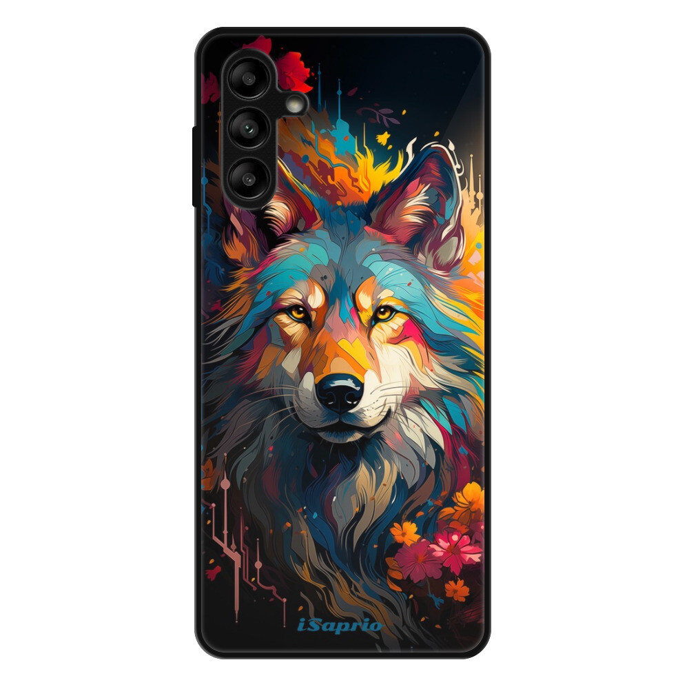 Lesklé puzdro Exclusive iSaprio - Mysterious Wolf - Samsung Galaxy A13 5G / A04s