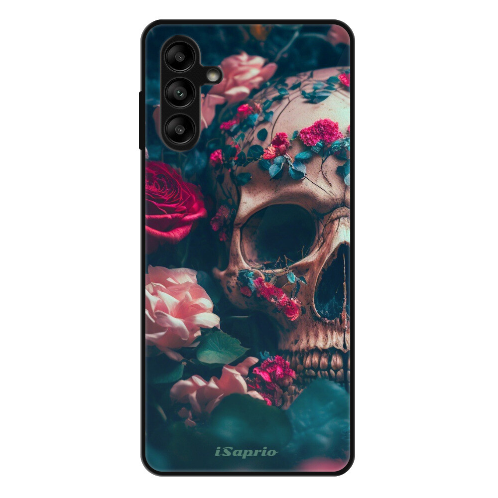 Lesklé puzdro Exclusive iSaprio - Skull in Roses - Samsung Galaxy A13 5G / A04s