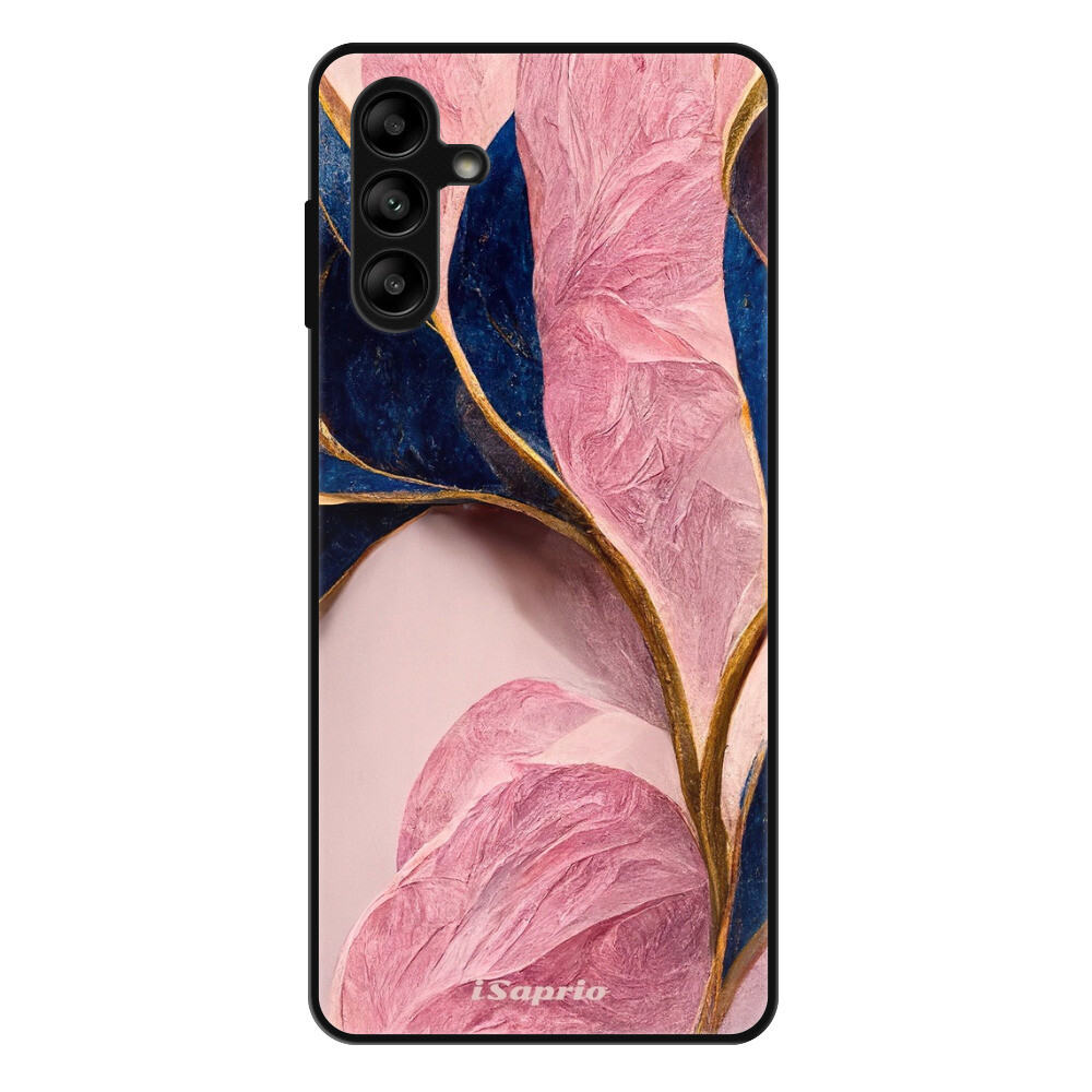 Lesklé puzdro Exclusive iSaprio - Pink Blue Leaves - Samsung Galaxy A13 5G / A04s