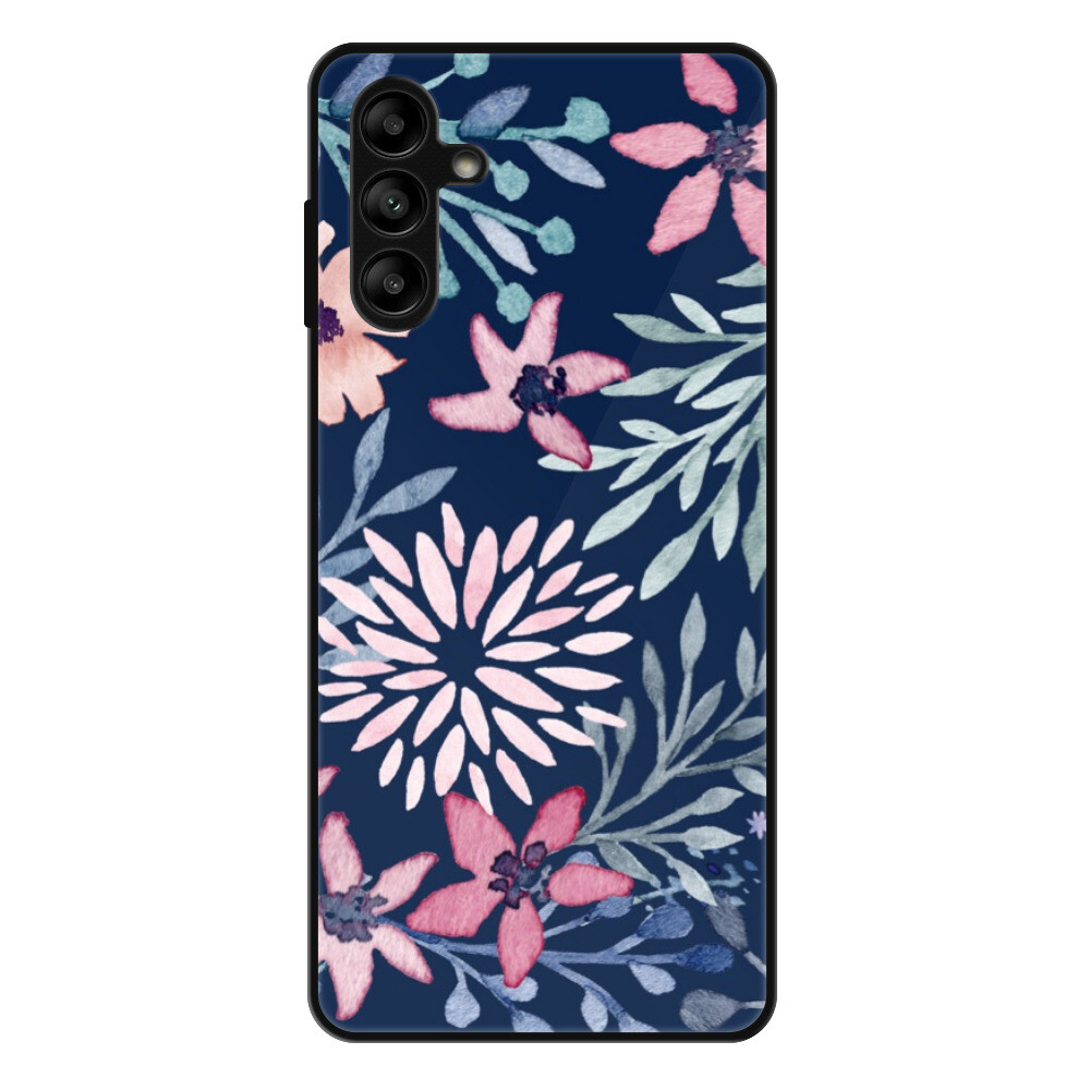 Lesklé puzdro Exclusive iSaprio - Leaves on Blue - Samsung Galaxy A13 5G / A04s