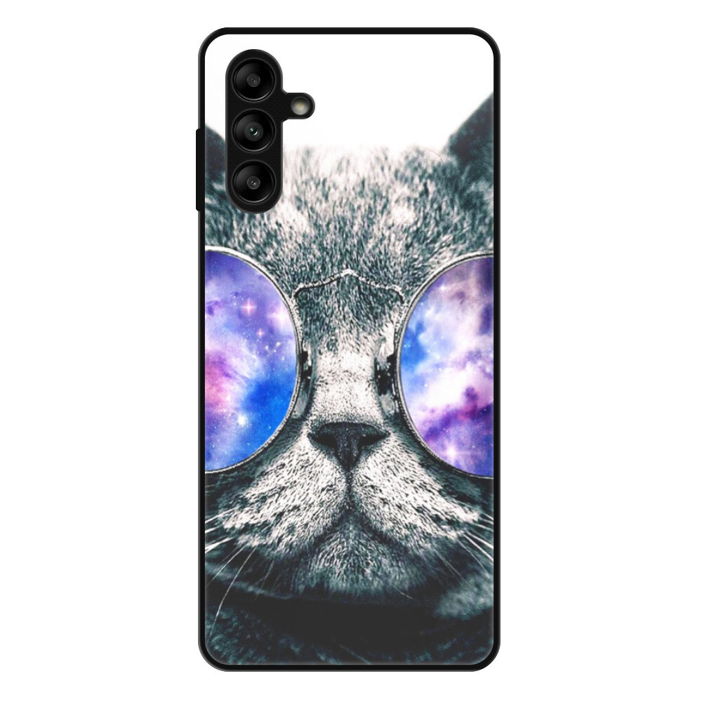 Lesklé puzdro Exclusive iSaprio - Galaxy Cat - Samsung Galaxy A13 5G / A04s