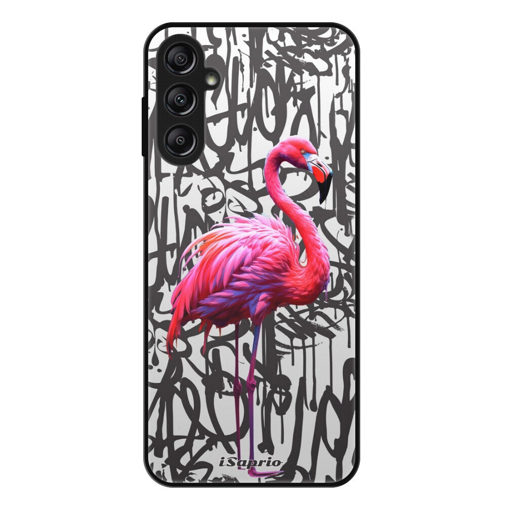 Lesklé puzdro Exclusive iSaprio - Flamingo Graffiti - Samsung Galaxy A14 / A14 5G