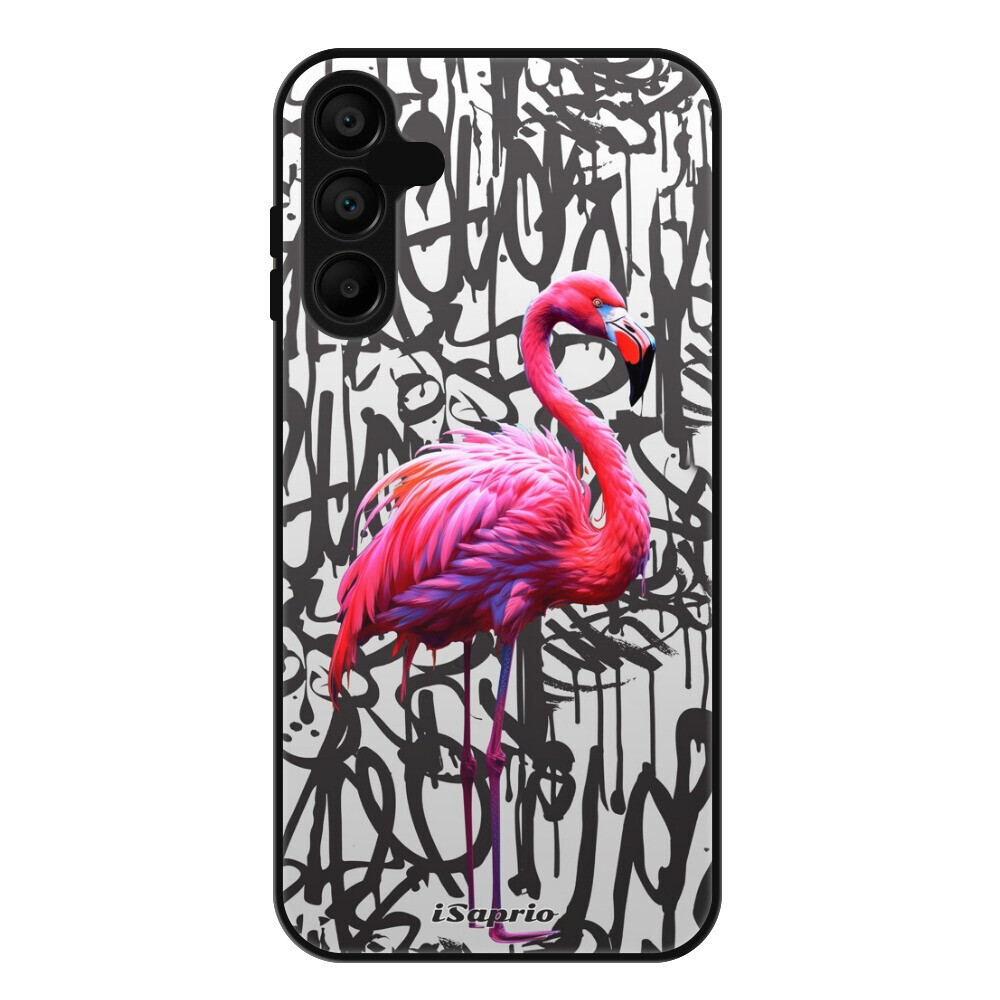 Lesklé puzdro Exclusive iSaprio - Flamingo Graffiti - Samsung Galaxy A15 / A15 5G