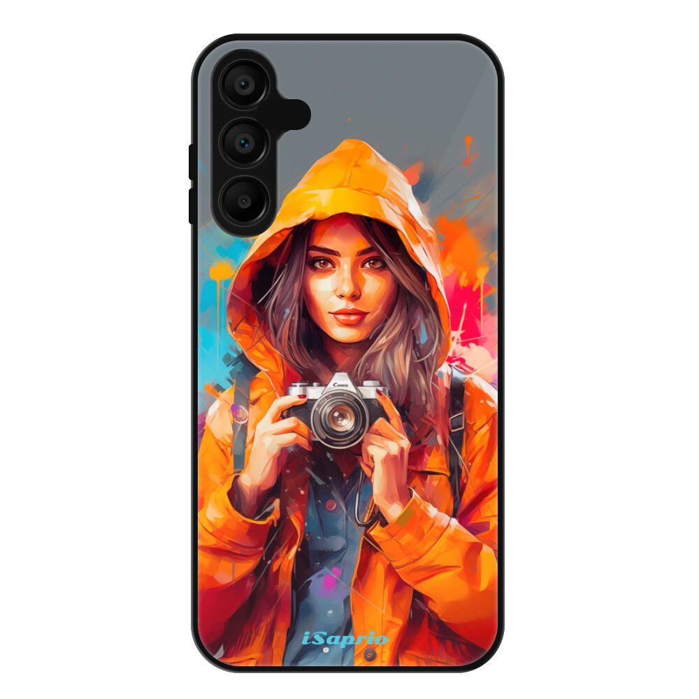 Lesklé puzdro Exclusive iSaprio - Girl with Camera - Samsung Galaxy A15 / A15 5G