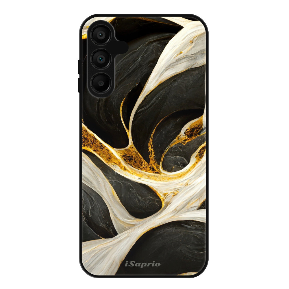 Lesklé puzdro Exclusive iSaprio - Black and Gold - Samsung Galaxy A15 / A15 5G
