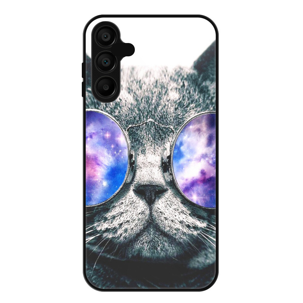 Lesklé puzdro Exclusive iSaprio - Galaxy Cat - Samsung Galaxy A15 / A15 5G