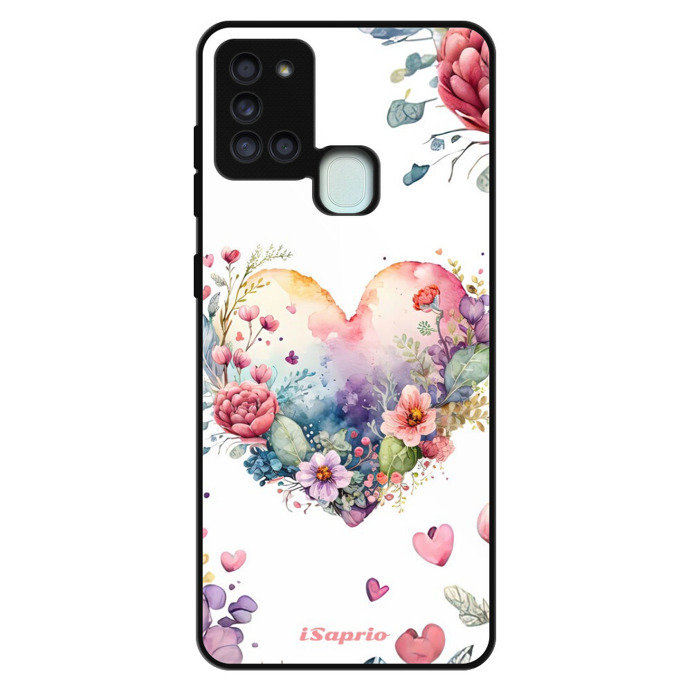 Lesklé puzdro Exclusive iSaprio - Floral Heart - Samsung Galaxy A21s