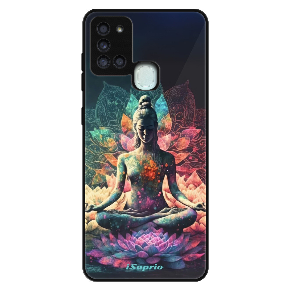 Lesklé puzdro Exclusive iSaprio - Yoga - Samsung Galaxy A21s