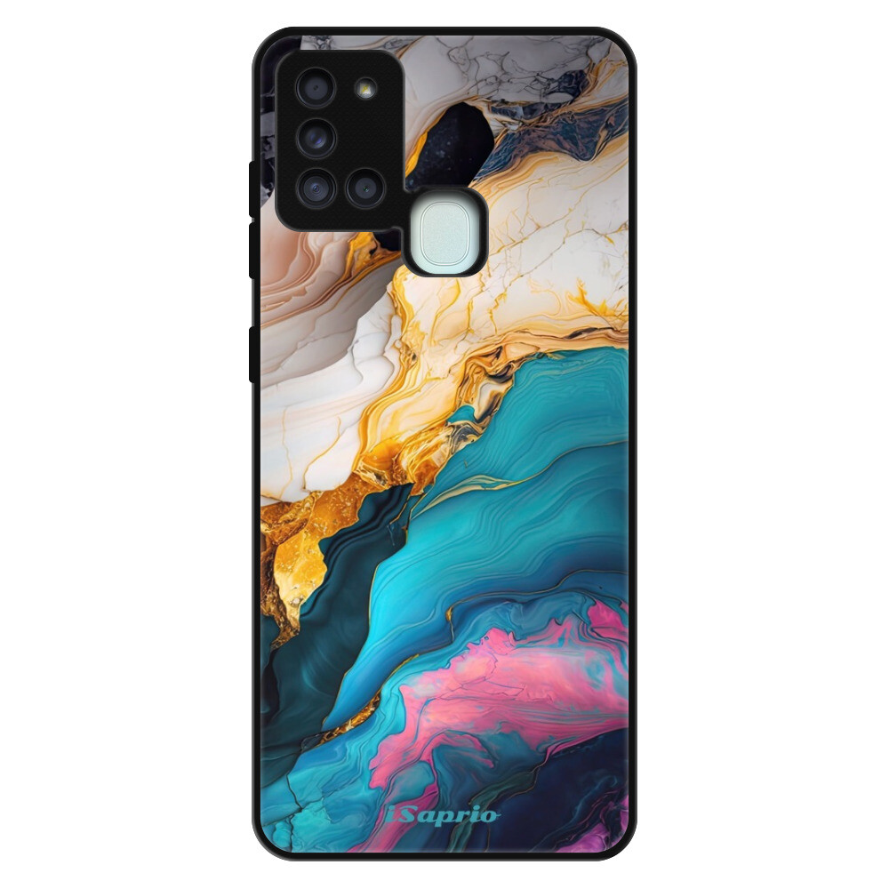 Lesklé puzdro Exclusive iSaprio - Color Marble 21 - Samsung Galaxy A21s