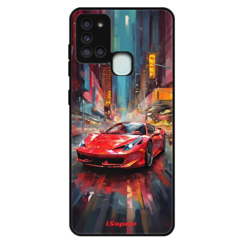 Lesklé puzdro Exclusive iSaprio - Ferrari - Samsung Galaxy A21s