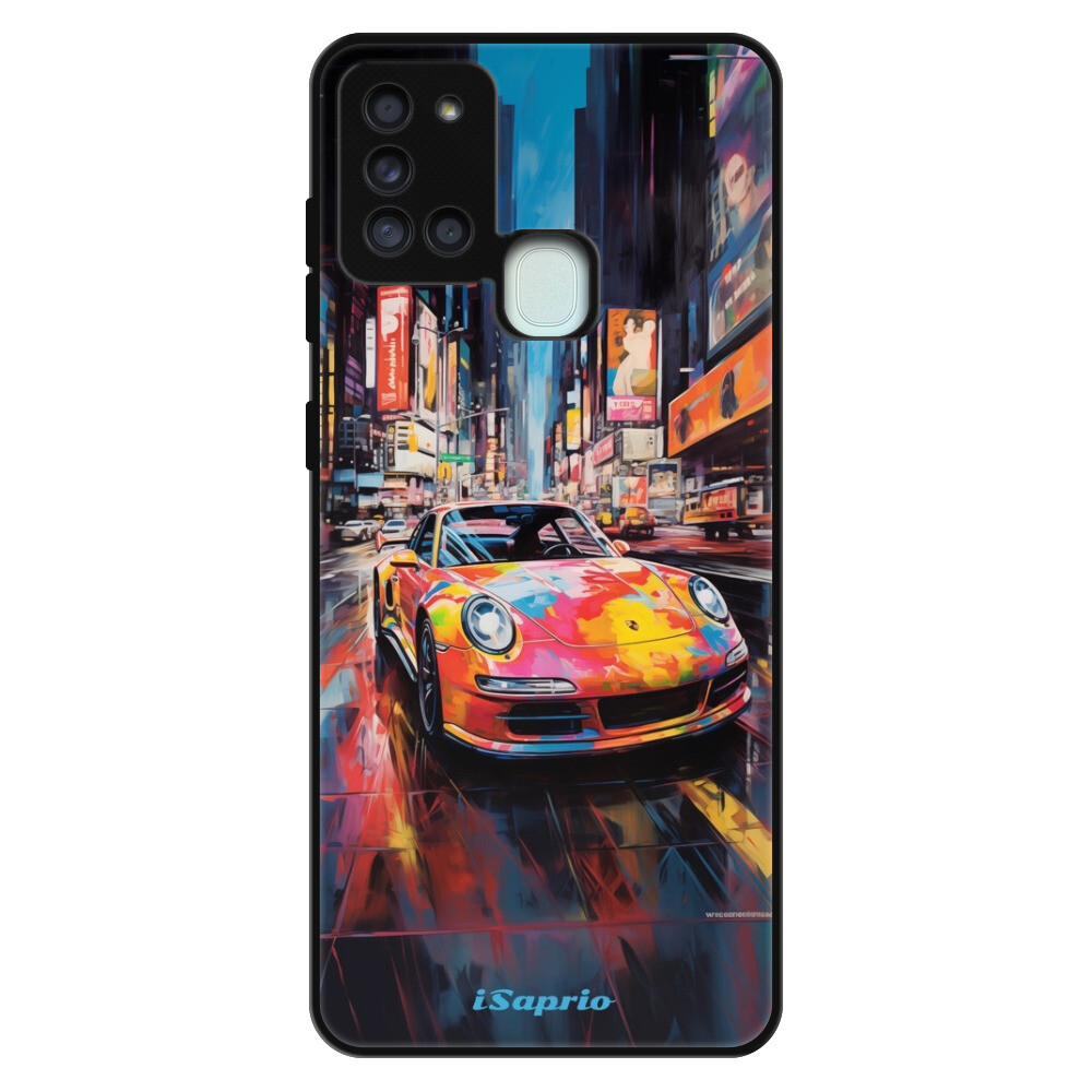 Lesklé puzdro Exclusive iSaprio - Abstract Porsche - Samsung Galaxy A21s