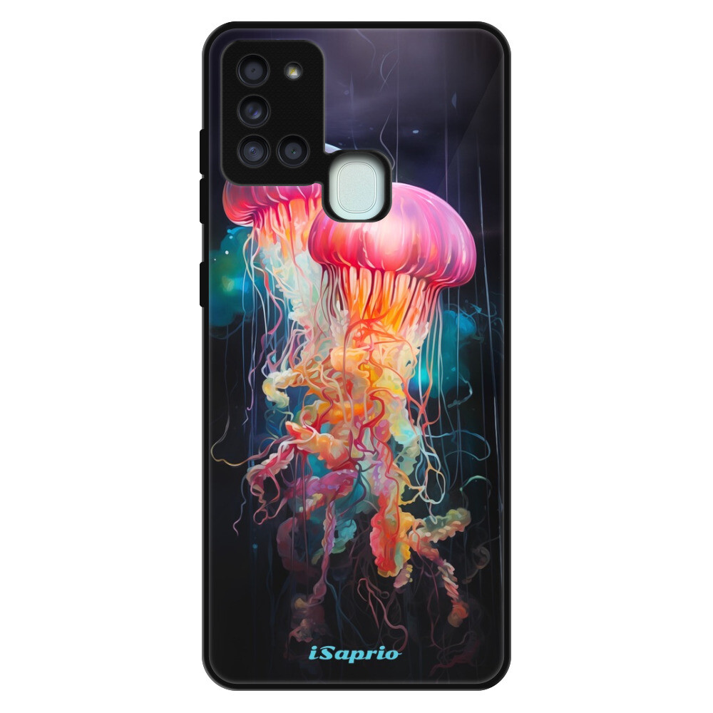 Lesklé puzdro Exclusive iSaprio - Abstract Jellyfish - Samsung Galaxy A21s