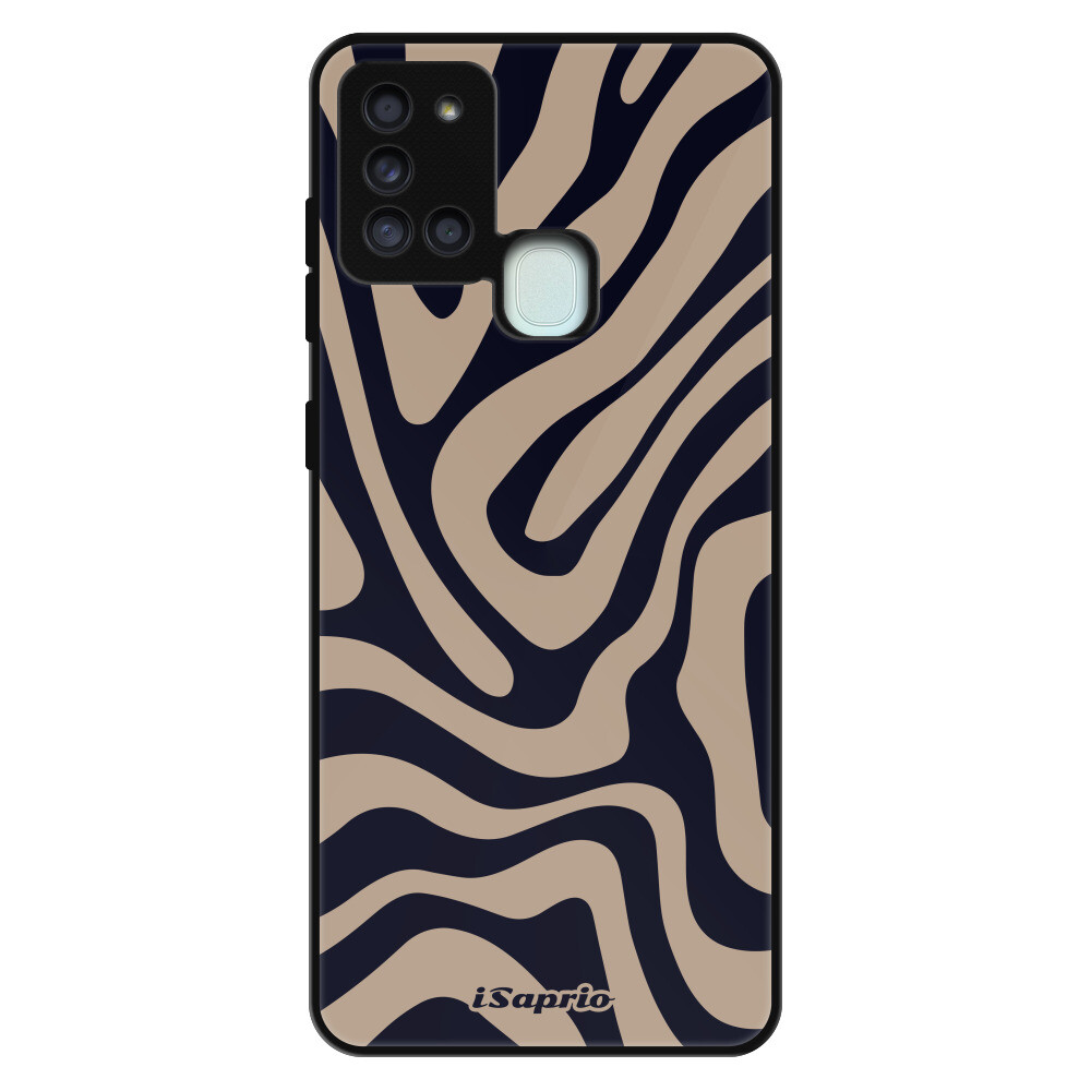 Lesklé puzdro Exclusive iSaprio - Zebra Black - Samsung Galaxy A21s