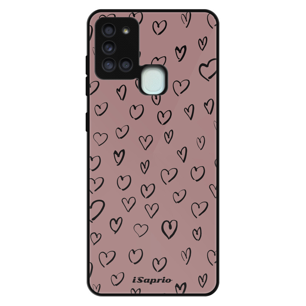 Lesklé puzdro Exclusive iSaprio - Heart Dark - Samsung Galaxy A21s