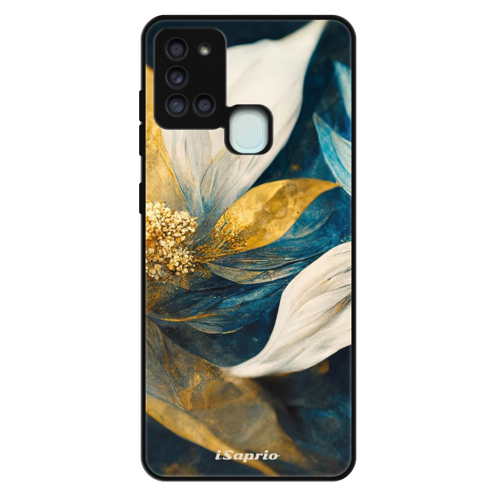 Lesklé puzdro Exclusive iSaprio - Gold Petals - Samsung Galaxy A21s
