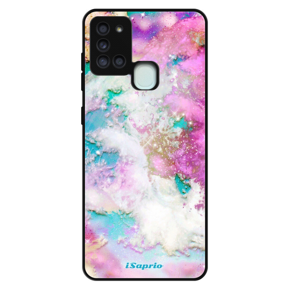 Lesklé puzdro Exclusive iSaprio - Galactic Paper - Samsung Galaxy A21s