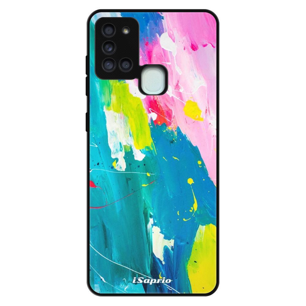 Lesklé puzdro Exclusive iSaprio - Abstract Paint 04 - Samsung Galaxy A21s