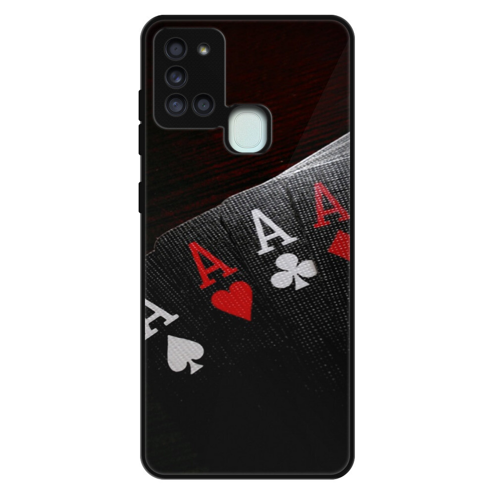 Lesklé puzdro Exclusive iSaprio - Poker - Samsung Galaxy A21s