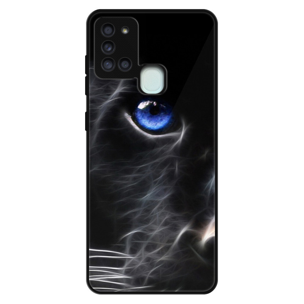 Lesklé puzdro Exclusive iSaprio - Black Puma - Samsung Galaxy A21s