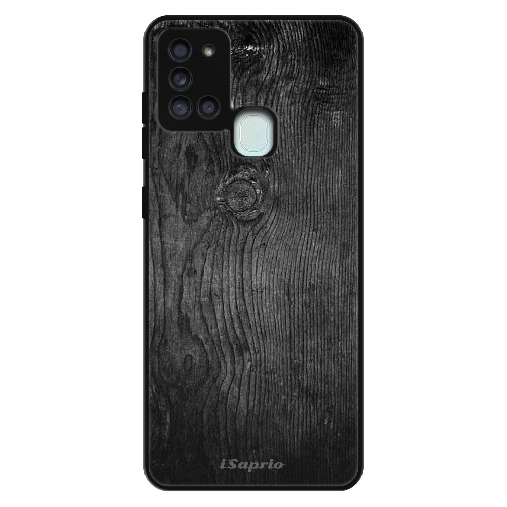 Lesklé puzdro Exclusive iSaprio - Black Wood 13 - Samsung Galaxy A21s